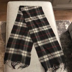 Plaid scarf cashmink